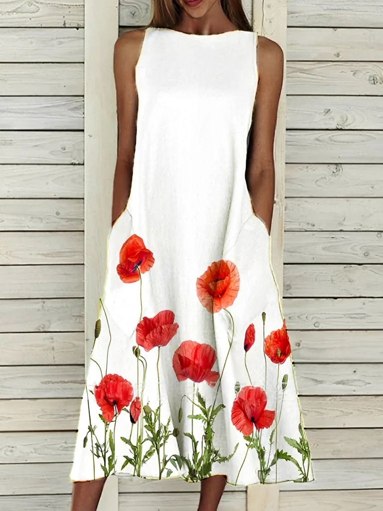 Josephine - Robe élégante à motif floral pour femmes