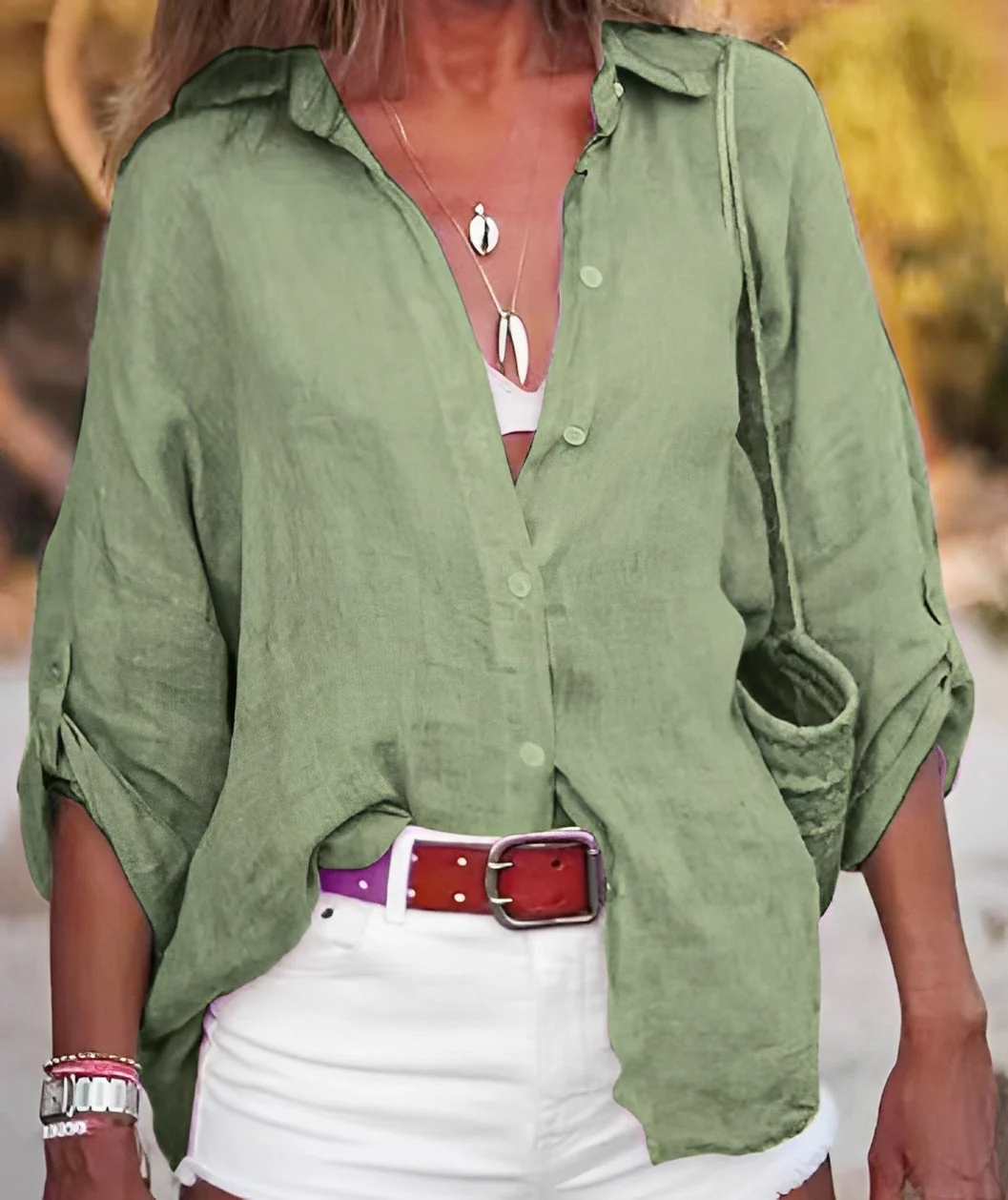 Joyce - Blouse décontractée et ample pour femmes - Image 5