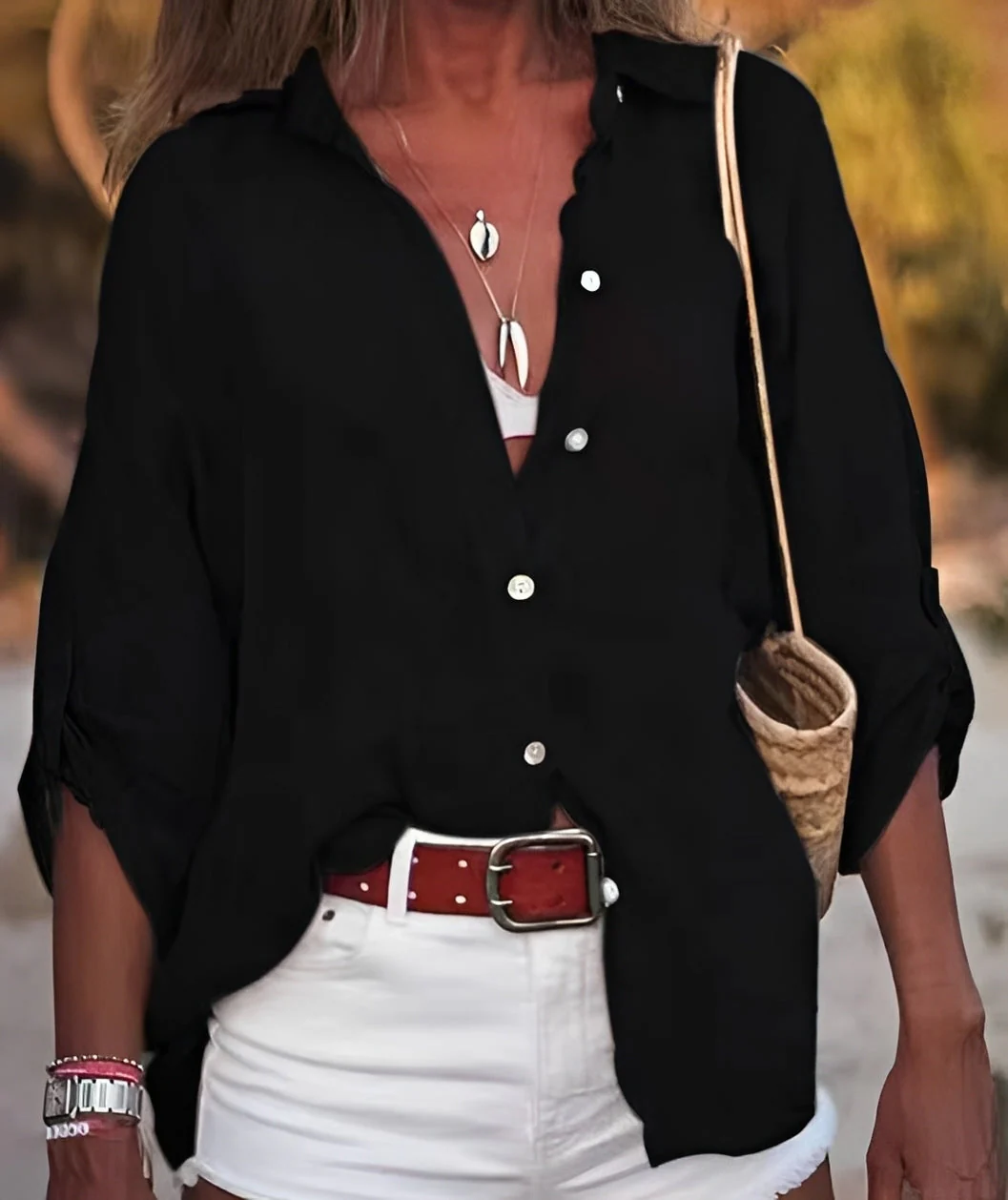 Joyce - Blouse décontractée et ample pour femmes - Image 8