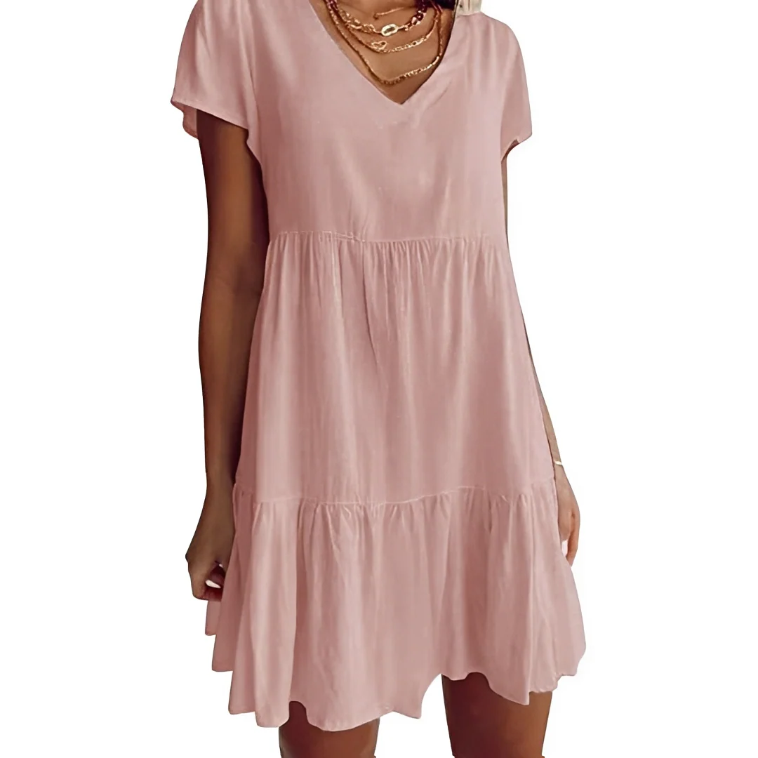 Judith - Robe Courte Décontractée et Ample - Image 2