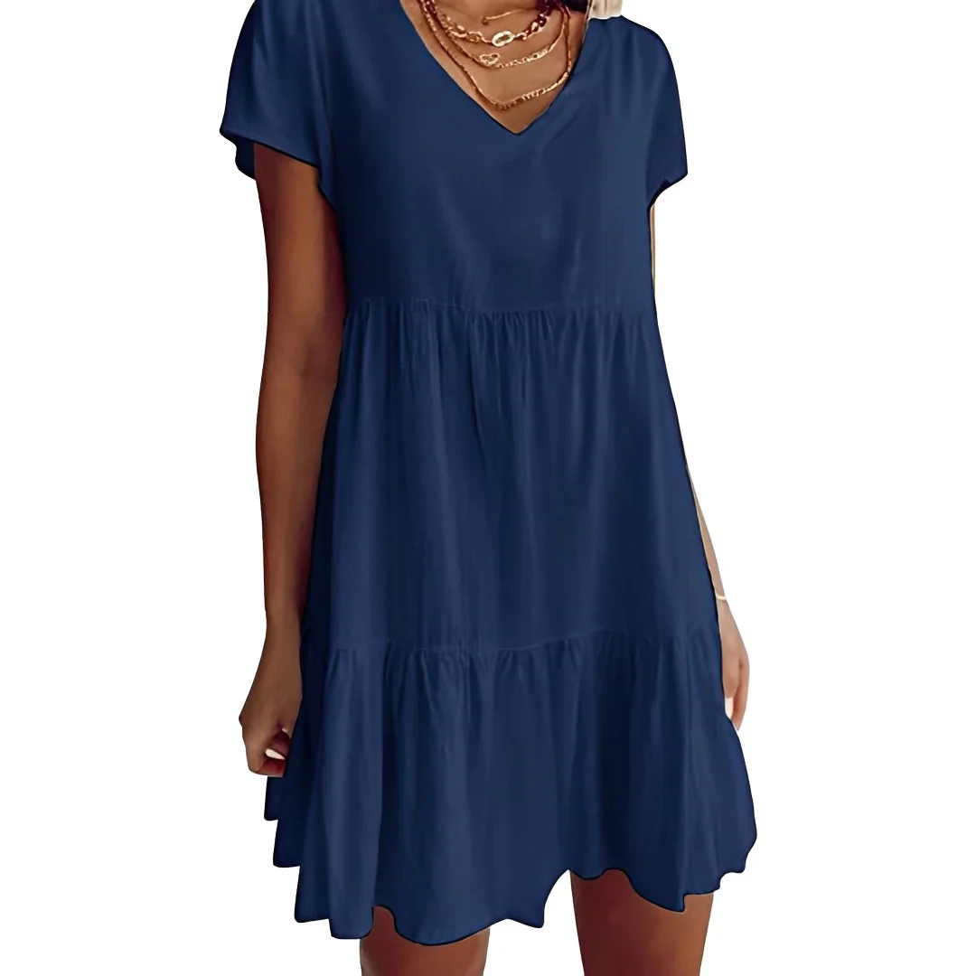 Judith - Robe Courte Décontractée et Ample - Image 4