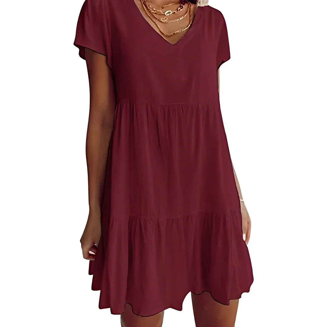 Judith - Robe Courte Décontractée et Ample - Image 5