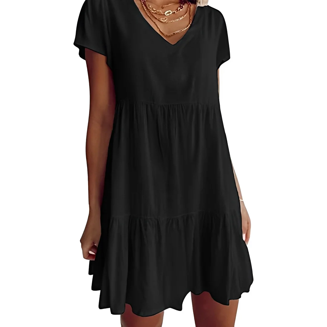 Judith - Robe Courte Décontractée et Ample - Image 6