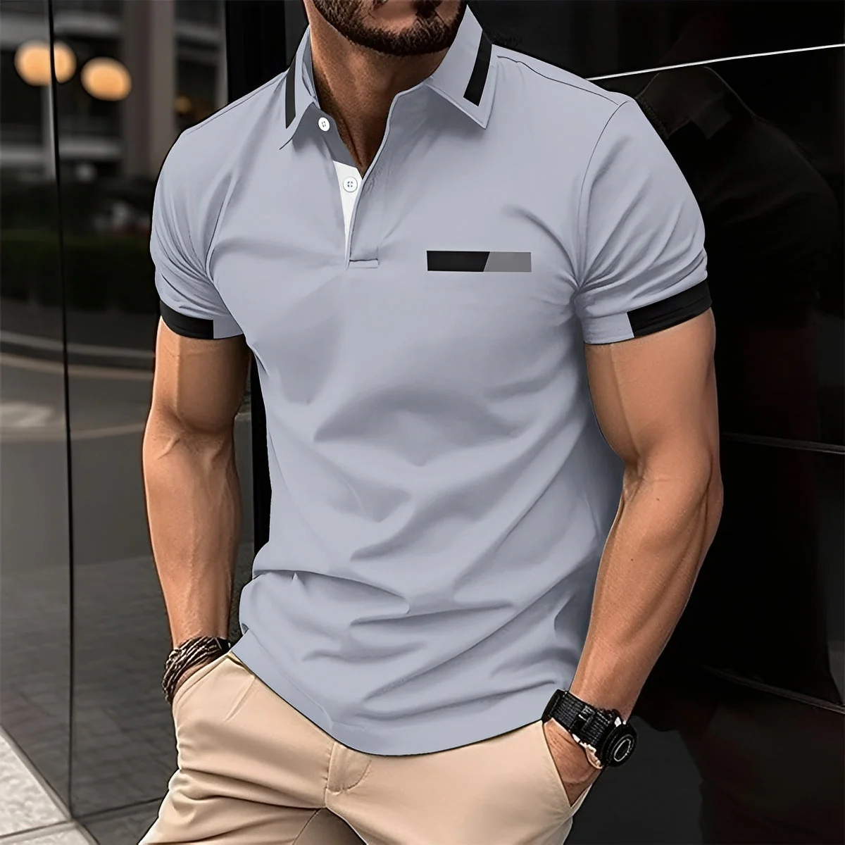Julian - Polo élégant et sportif avec col à revers pour hommes - Image 2