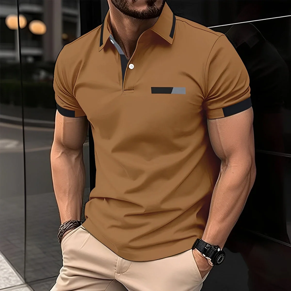 Julian - Polo élégant et sportif avec col à revers pour hommes - Image 4