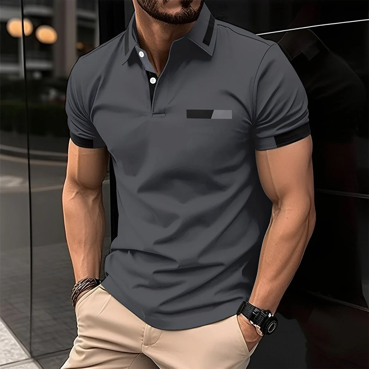Julian - Polo élégant et sportif avec col à revers pour hommes - Image 6
