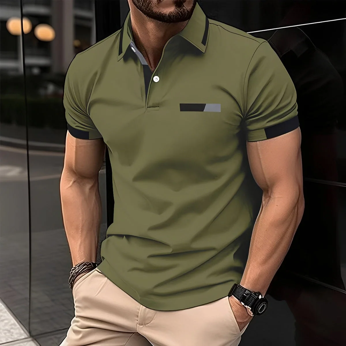 Julian - Polo élégant et sportif avec col à revers pour hommes - Image 7
