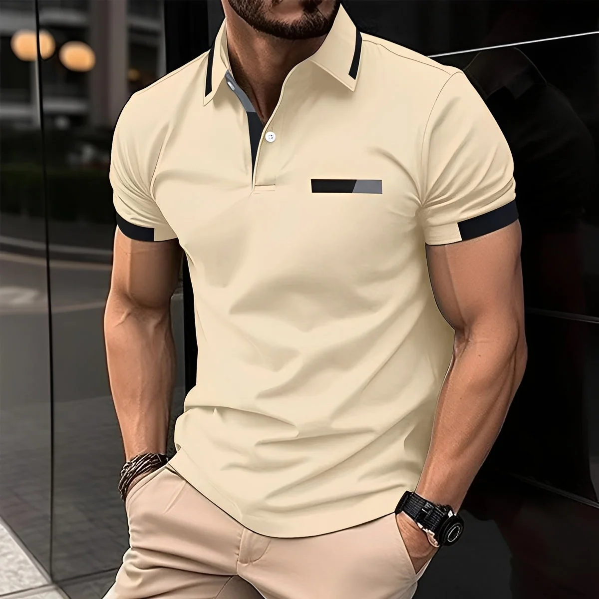 Julian - Polo élégant et sportif avec col à revers pour hommes - Image 8