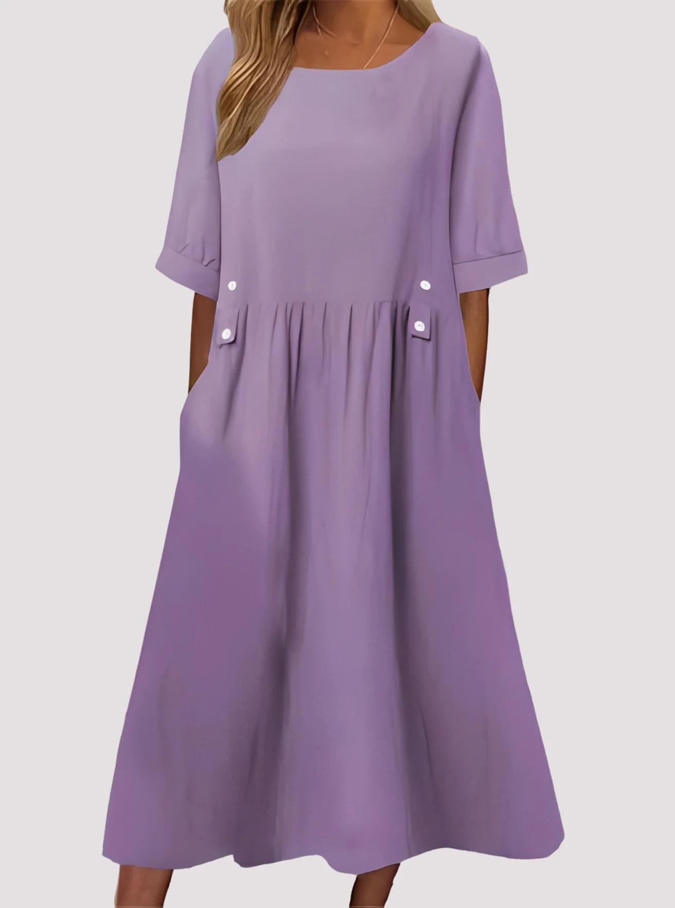 Julie - Robe décontractée avec poches pour femmes - Image 4