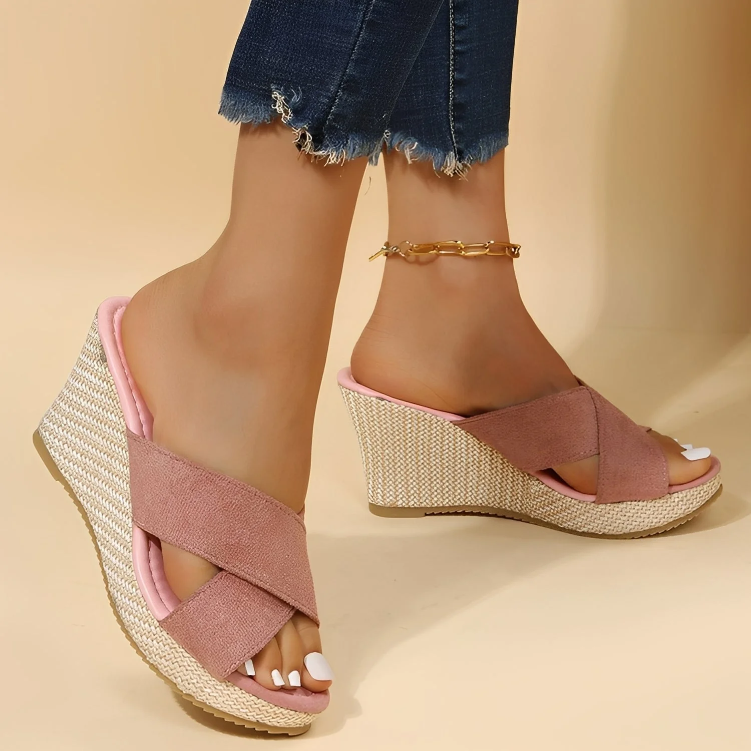 Julie - Sandales compensées élégantes et confortables pour femmes - Image 2