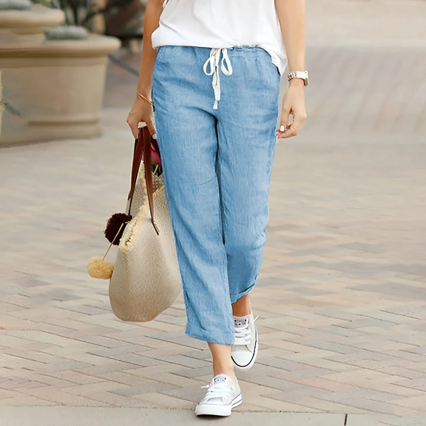 Kaci - Pantalon confortable à taille élastique - Image 3