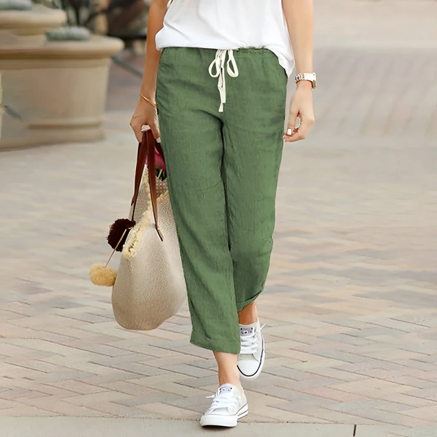 Kaci - Pantalon confortable à taille élastique - Image 4