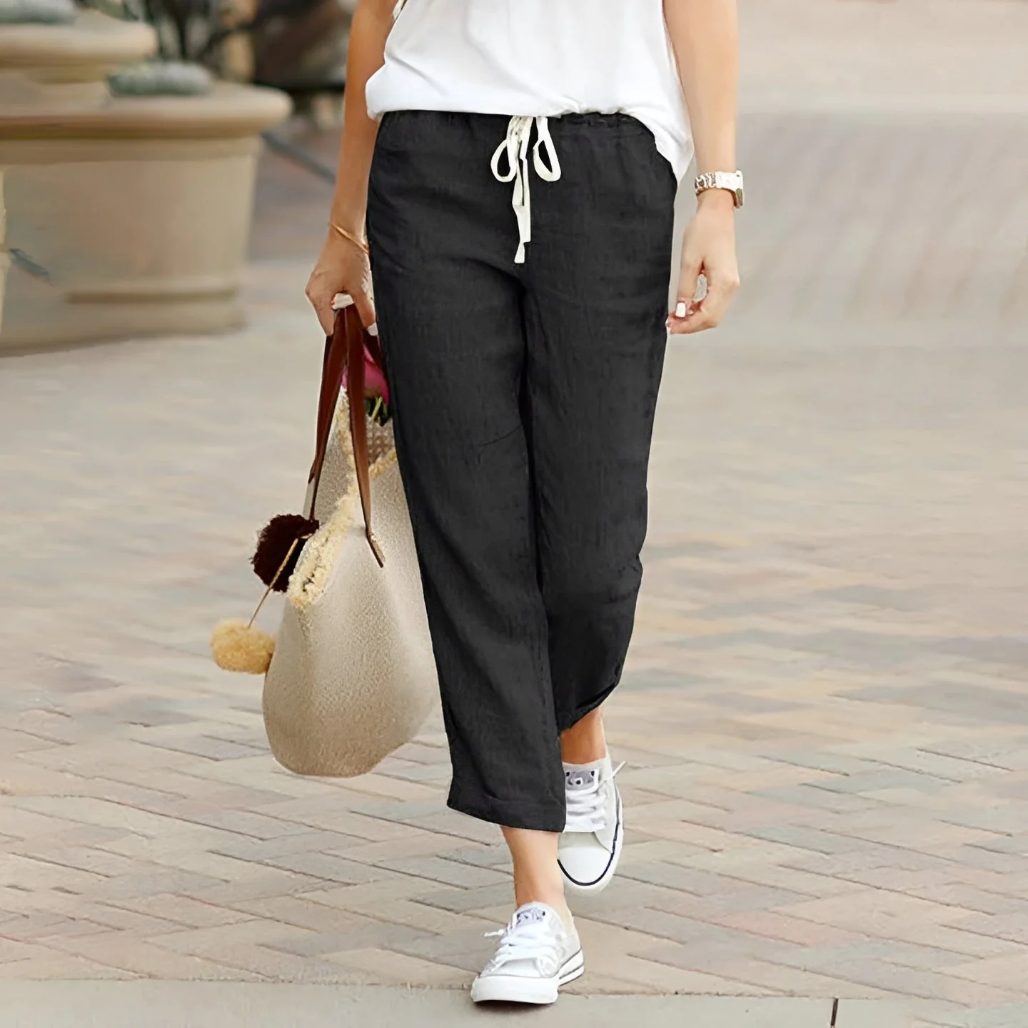 Kaci - Pantalon confortable à taille élastique - Image 5