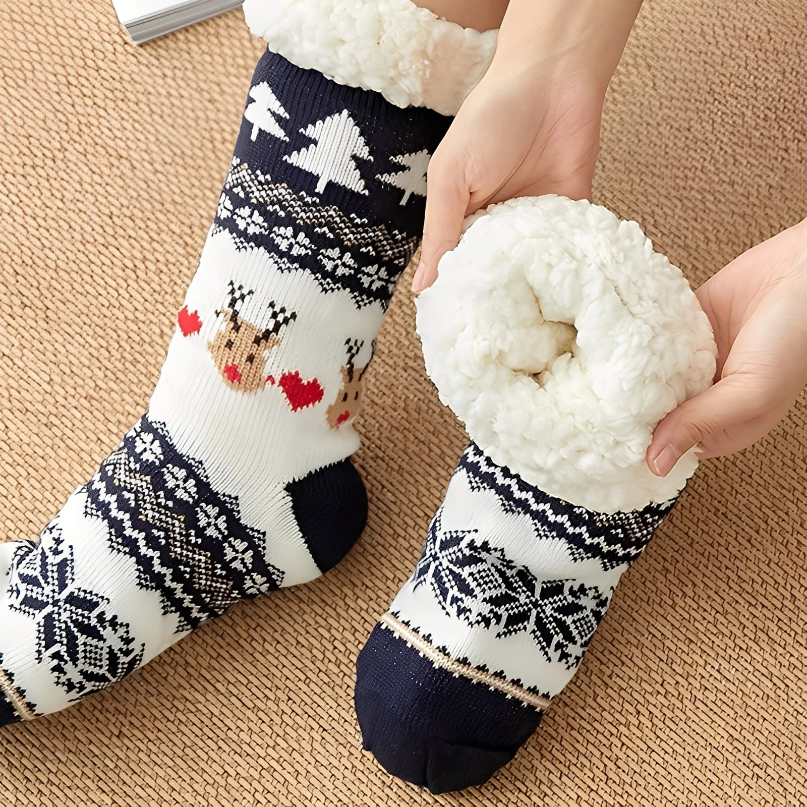 Kassia - Chaussettes chaudes de Noël pour femmes - Image 3