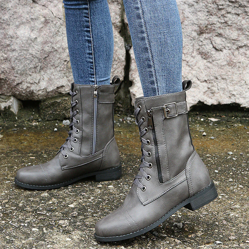 Katerina - Bottes Élégantes à Talon Bas - Image 2