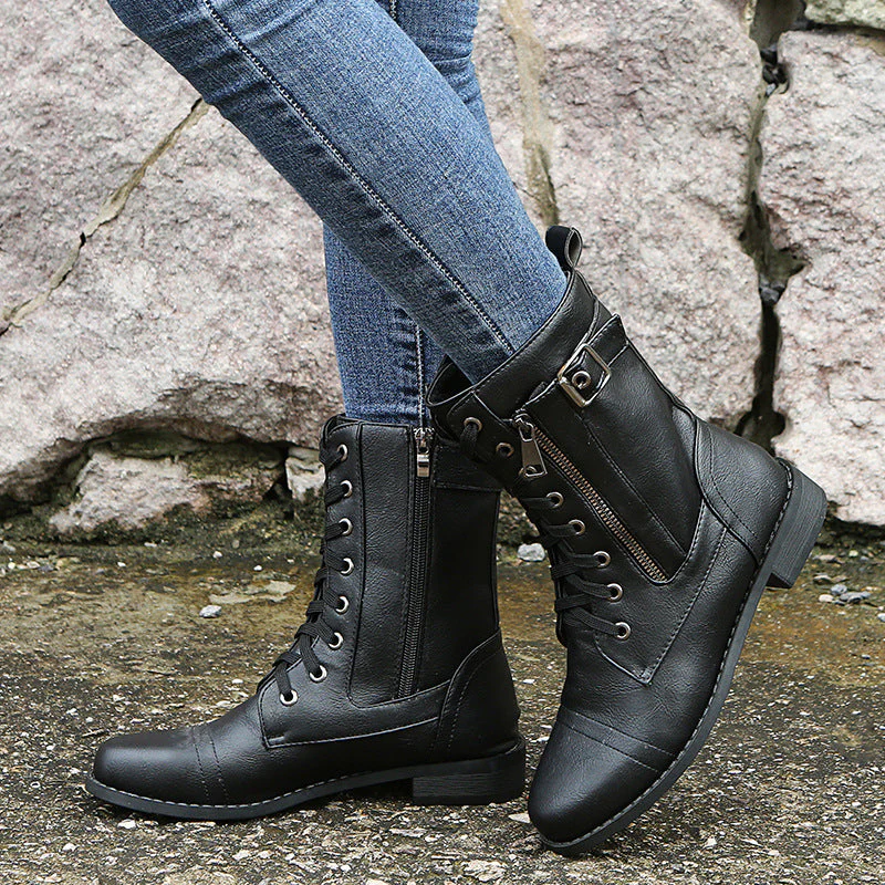 Katerina - Bottes Élégantes à Talon Bas - Image 3