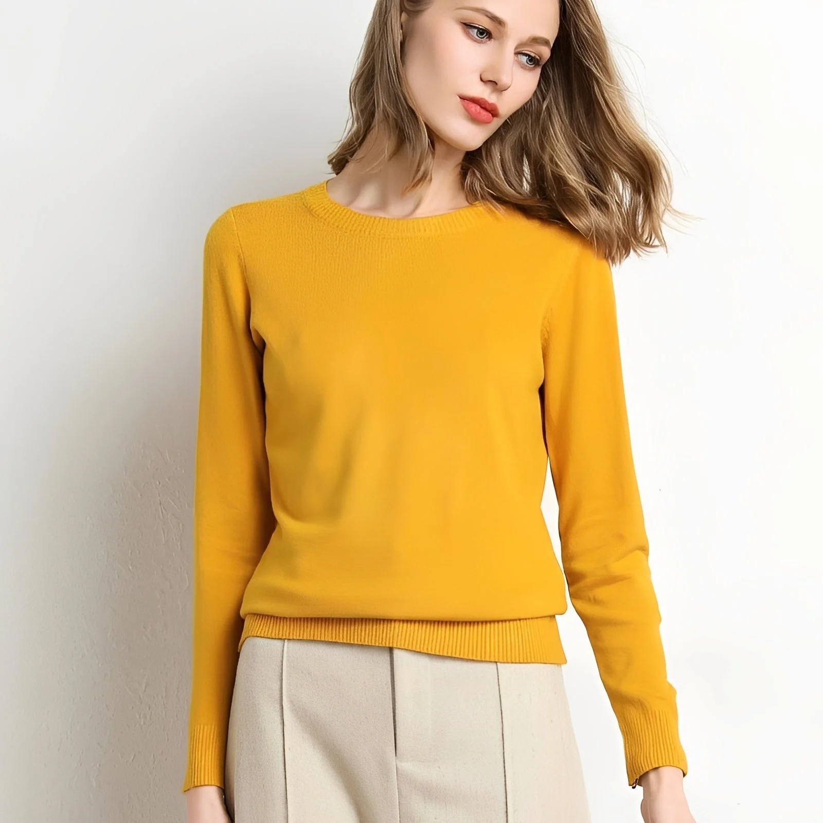 Kerren - Pull chaud et classique pour femmes - Image 10