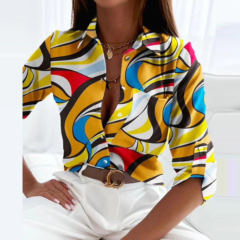 Kharlyn - Blouse élégante avec col de chemise classique - Image 5