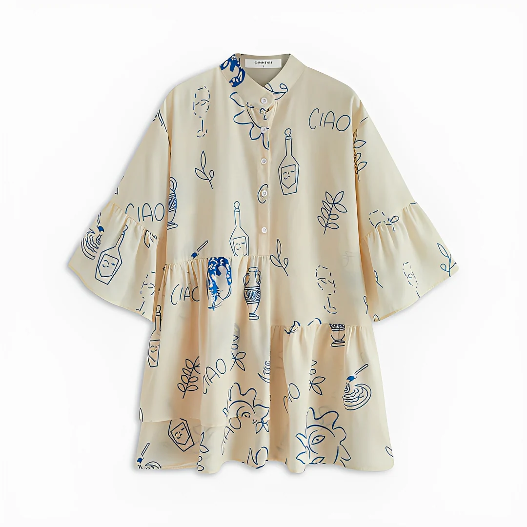 Kheyna - Robe Courte Évasée - Image 3
