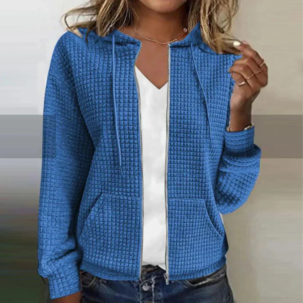 Kristel – Gilet à texture waffle pour femme - Image 3