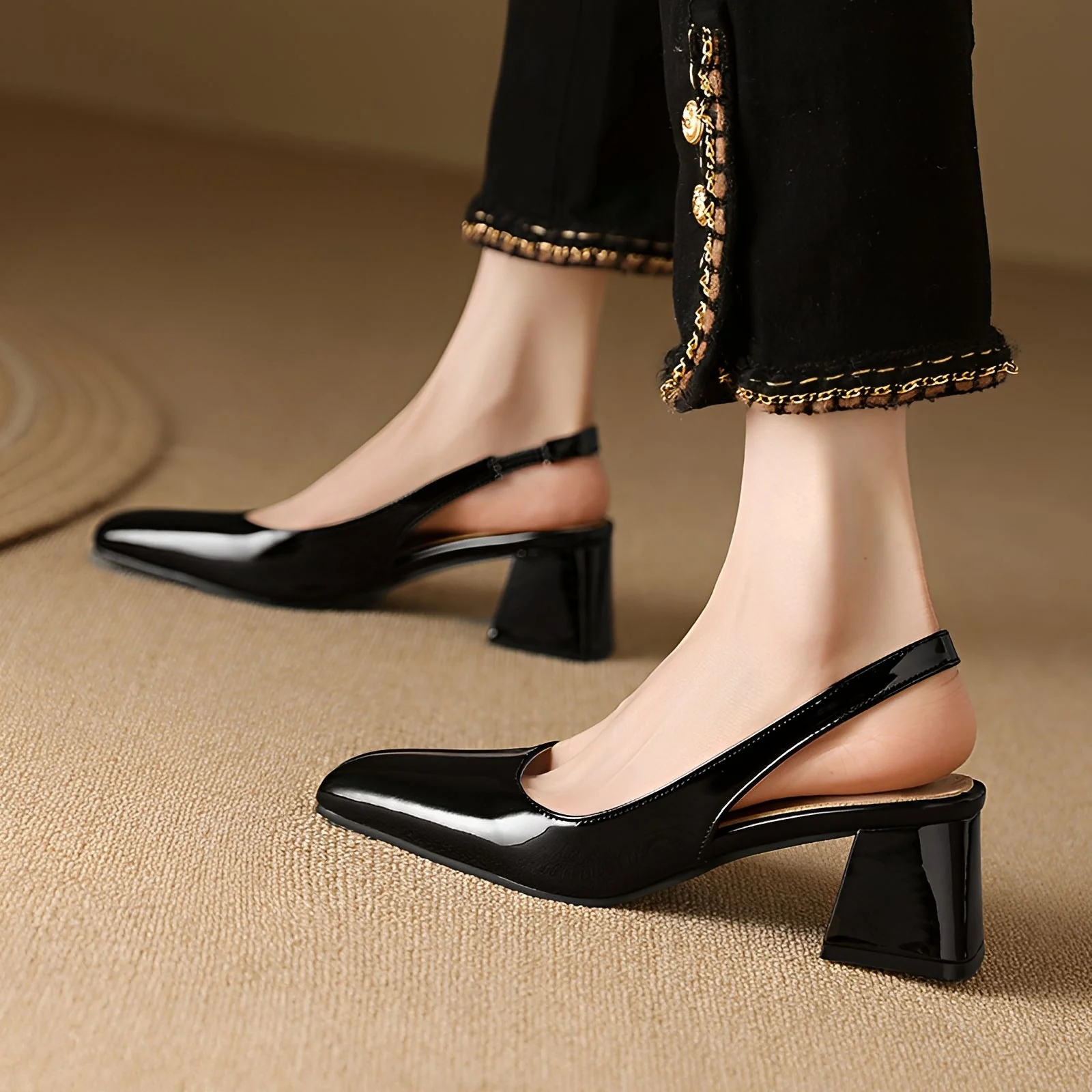 Kristen - Talons carrés élégants - Image 3
