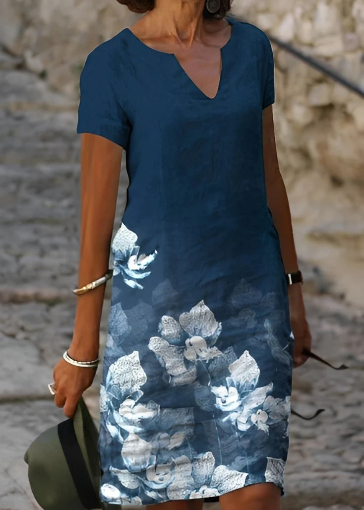 Kristina - Robe fleurie élégante à manches courtes pour femmes - Image 6