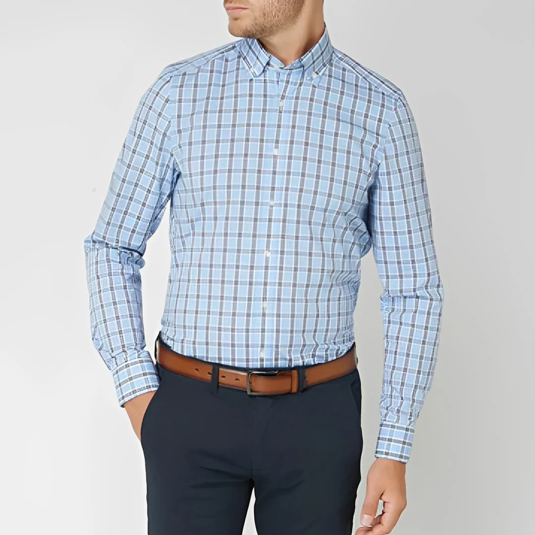 Lance - Chemise à carreaux pour homme à manches longues