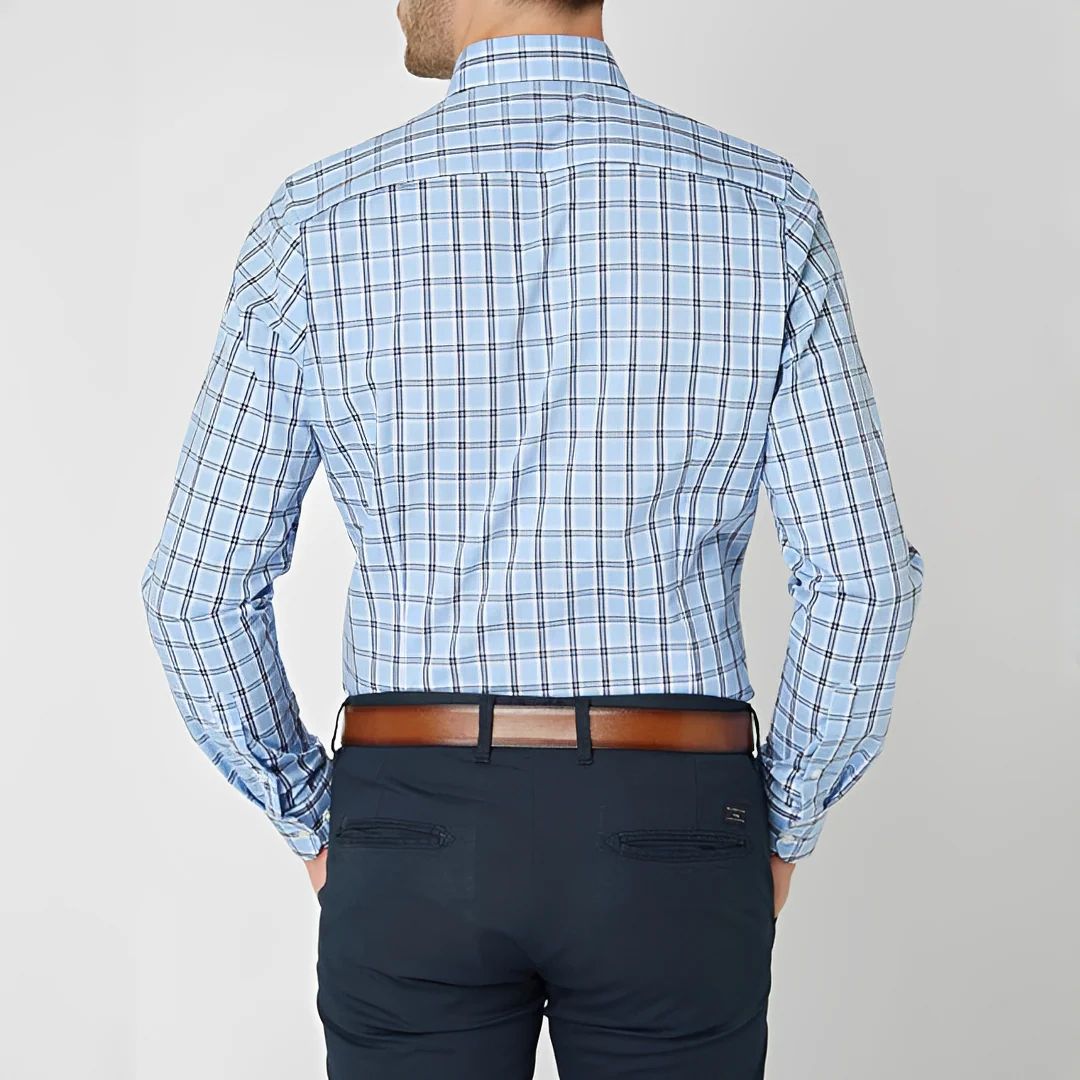 Lance - Chemise à carreaux pour homme à manches longues - Image 2