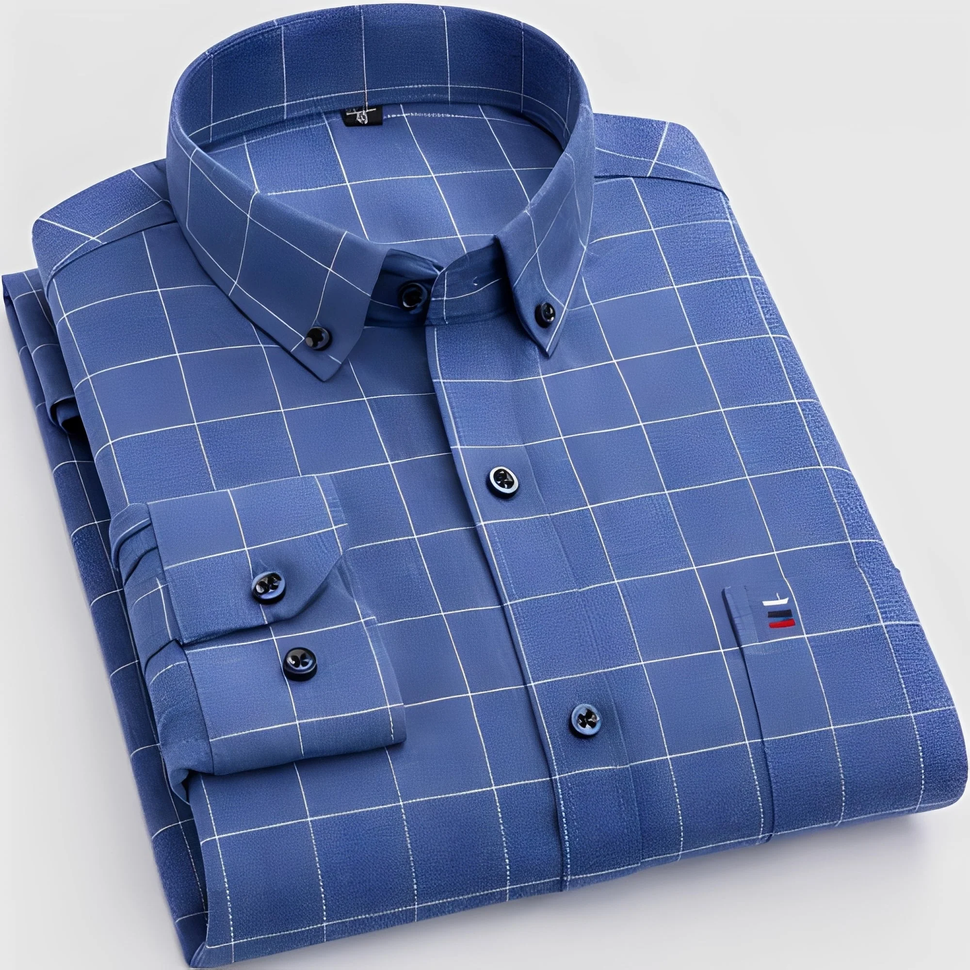 Lance - Chemise à carreaux pour homme à manches longues - Image 4