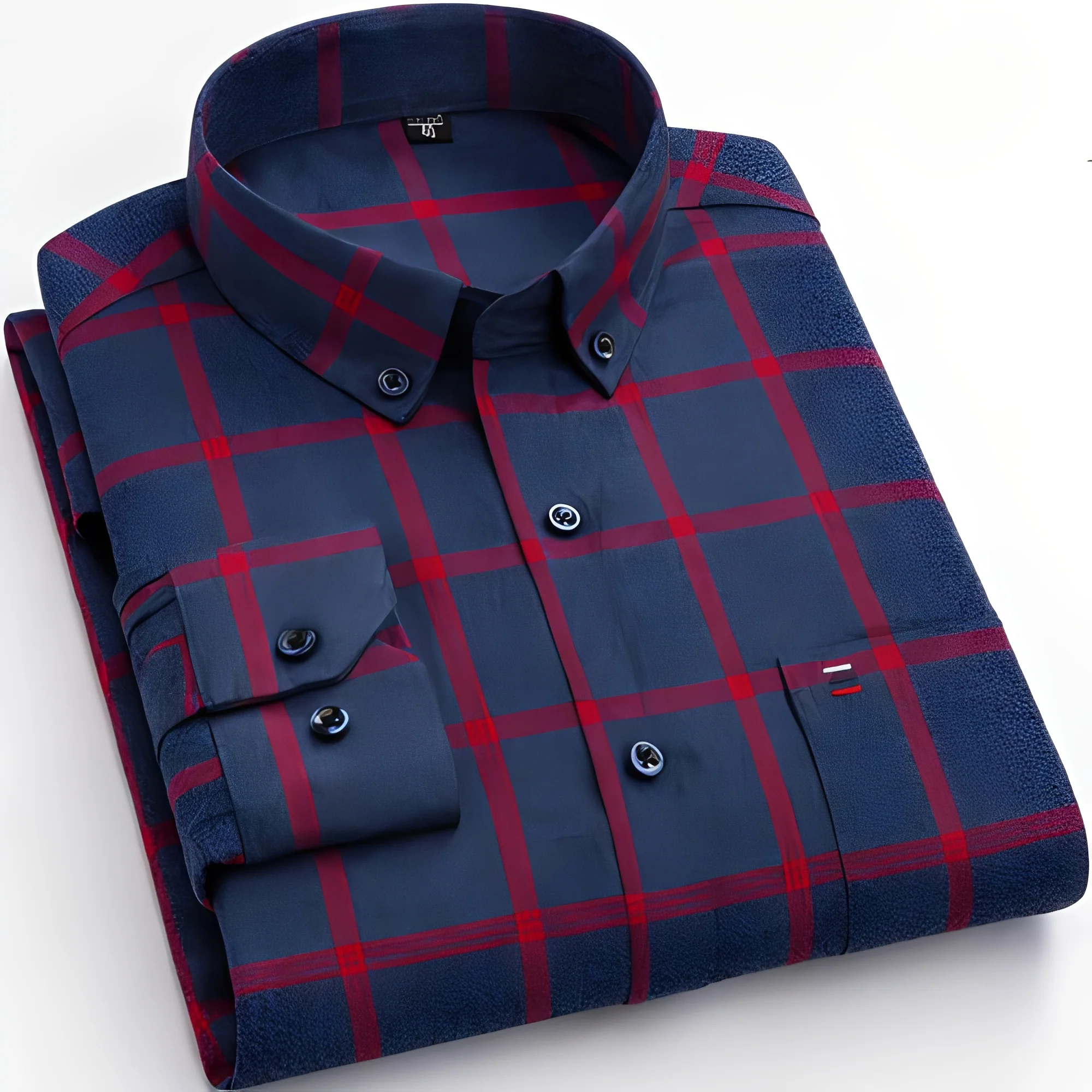 Lance - Chemise à carreaux pour homme à manches longues - Image 5