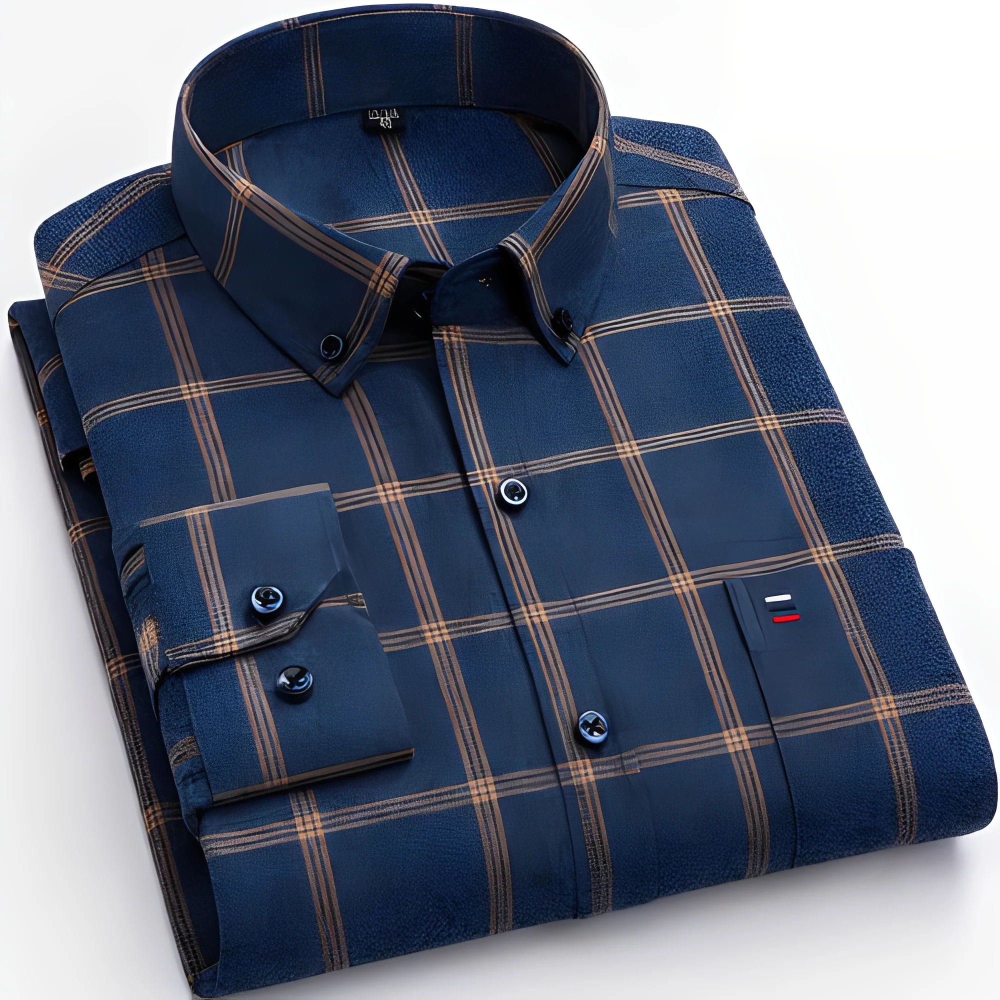 Lance - Chemise à carreaux pour homme à manches longues - Image 6