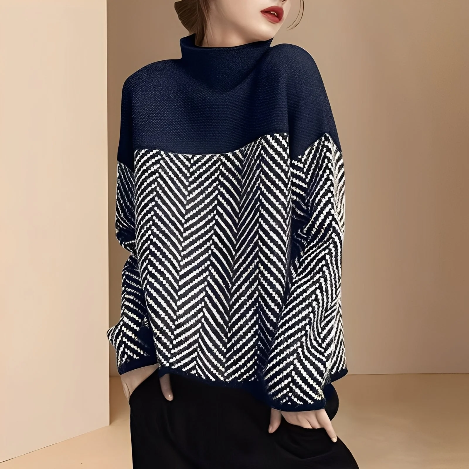 Lauraine - Pull col roulé élégant pour femmes - Image 3