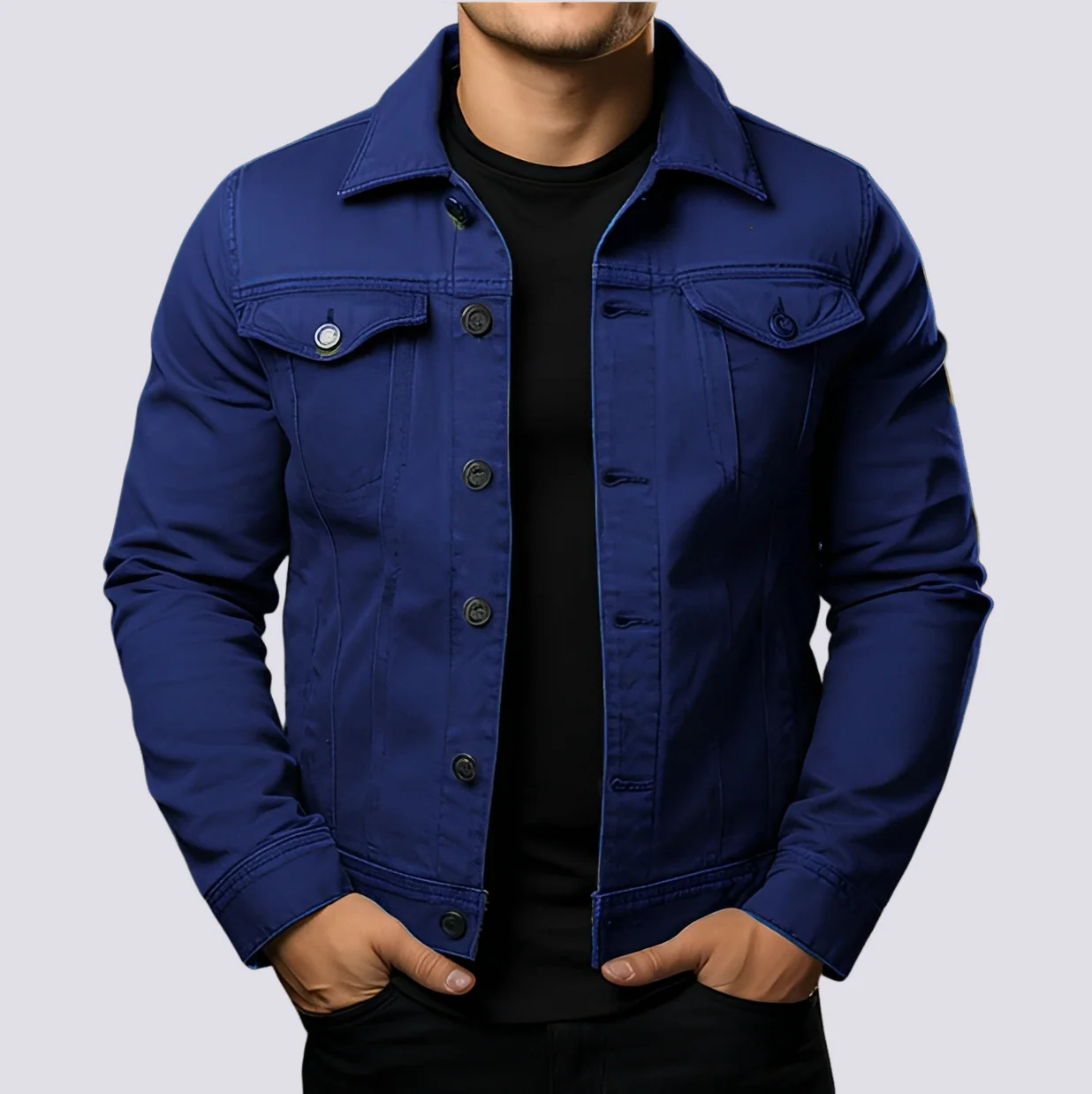 Layton - Veste en jean décontractée pour hommes - Image 4