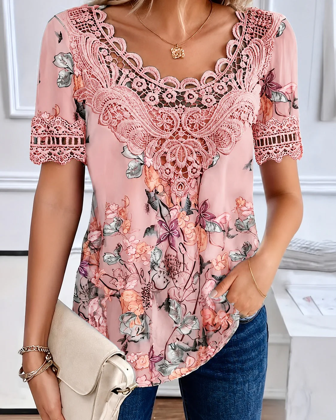 Leah - Blouse Florale Élégante - Image 5
