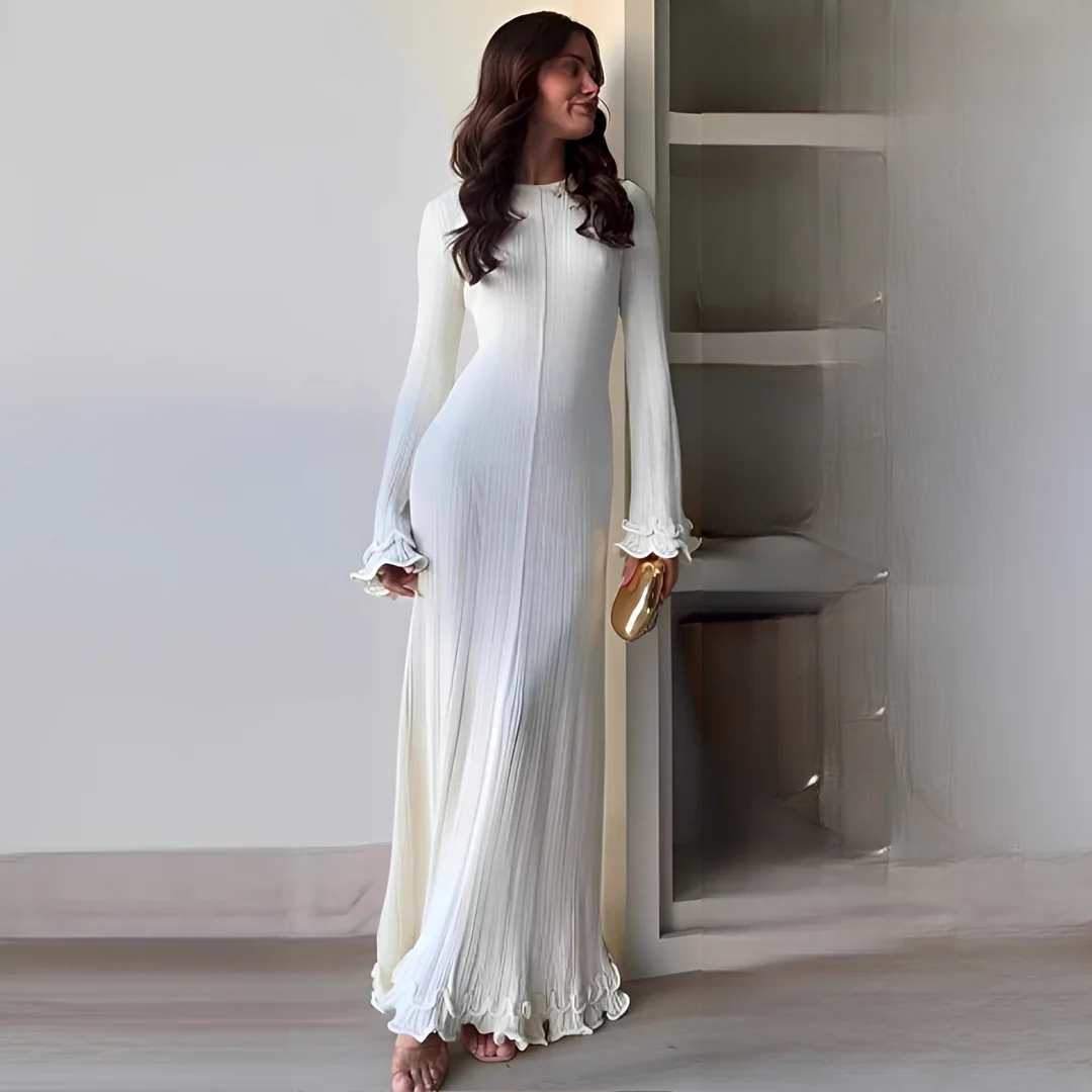 Lebeth - Robe Chic à Manches Longues - Image 2