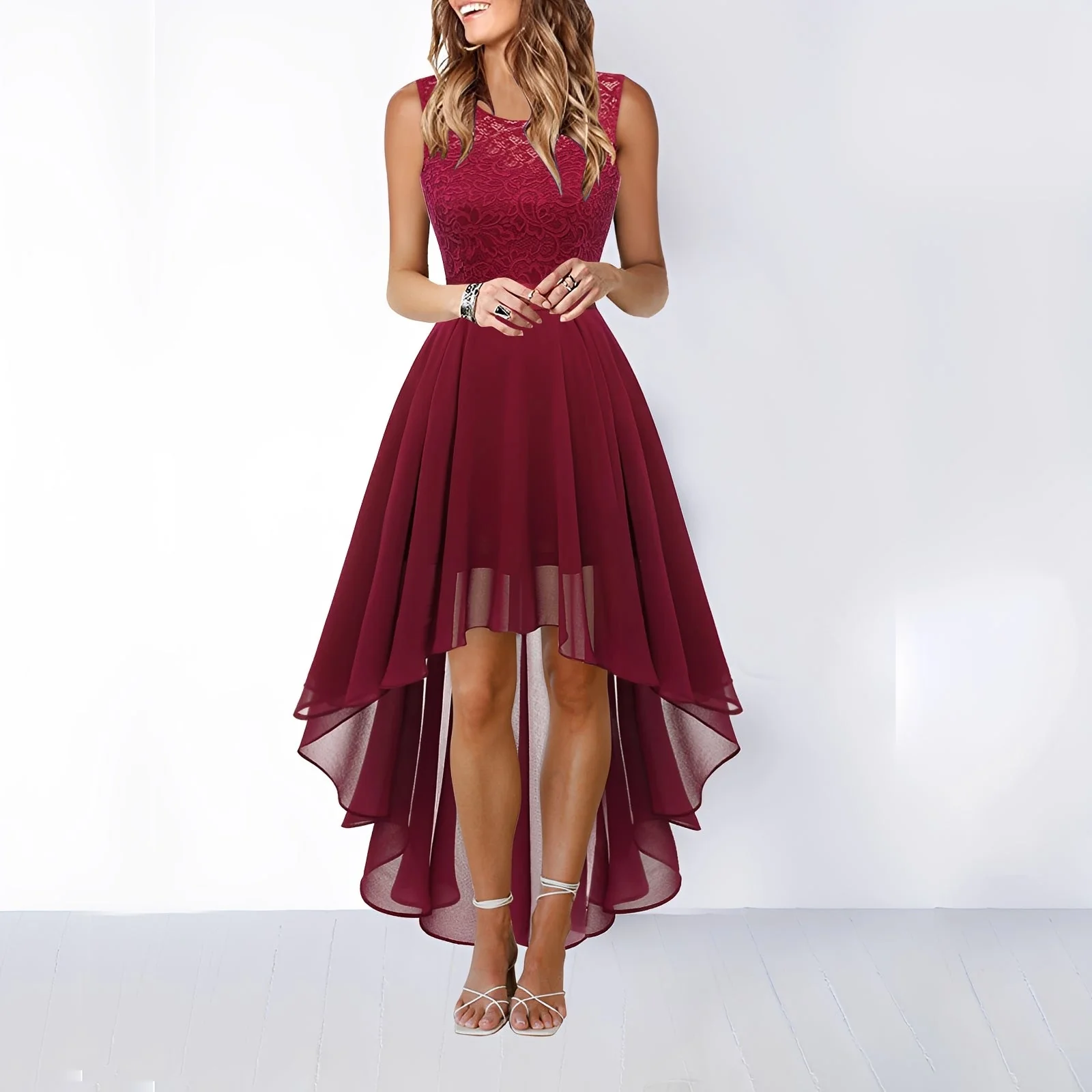 Leena - Robe de soirée asymétrique élégante - Image 6