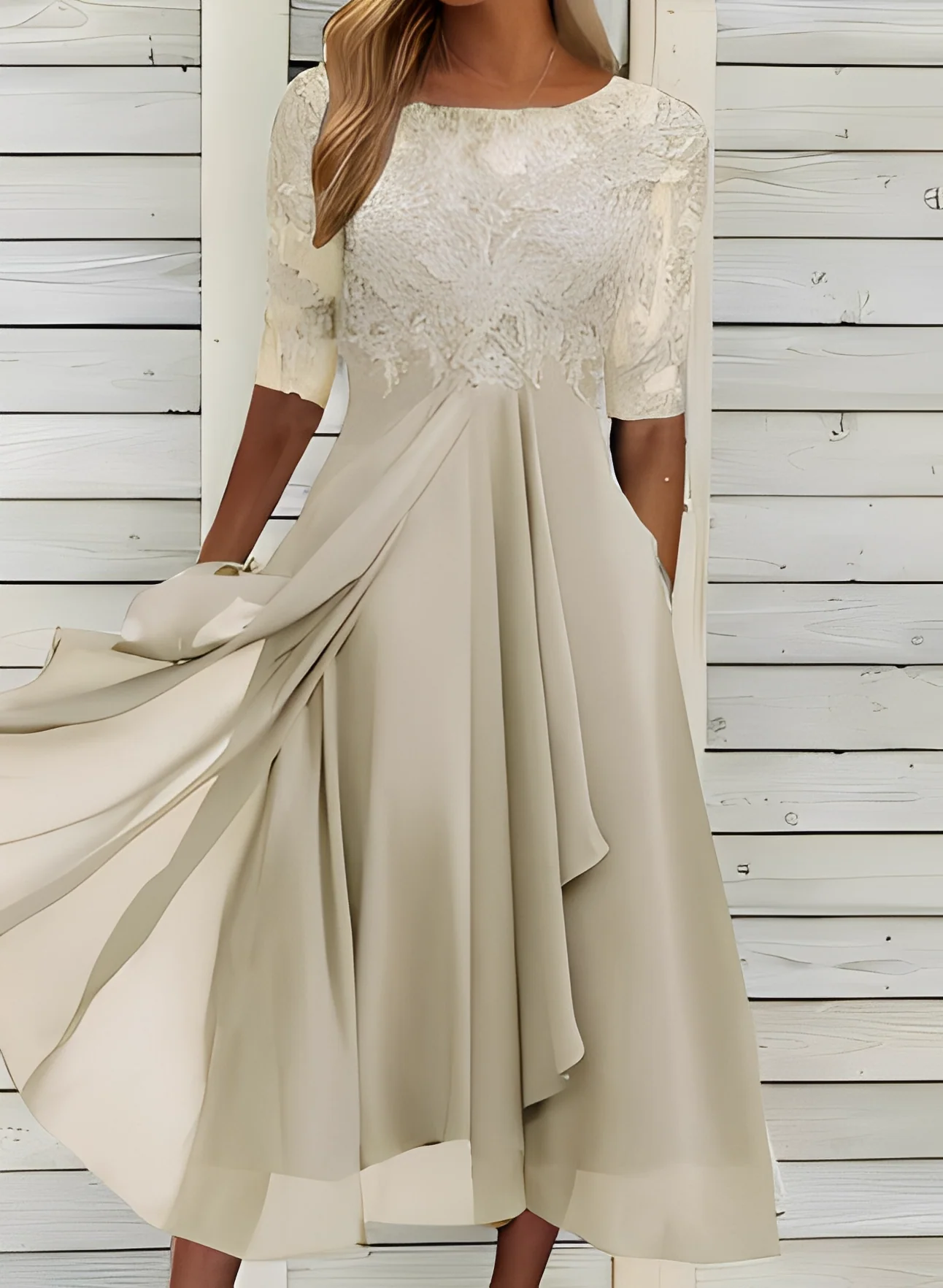 Lena – Robe midi pour femmes – Confortable et élégante - Image 6