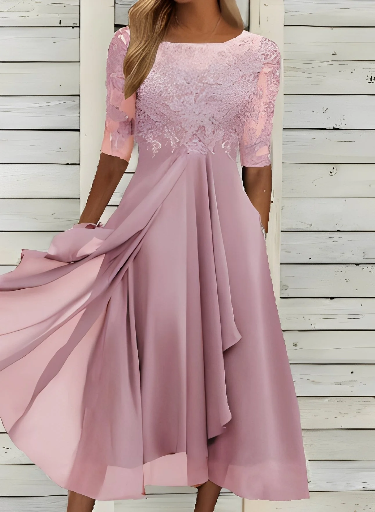 Lena – Robe midi pour femmes – Confortable et élégante - Image 7