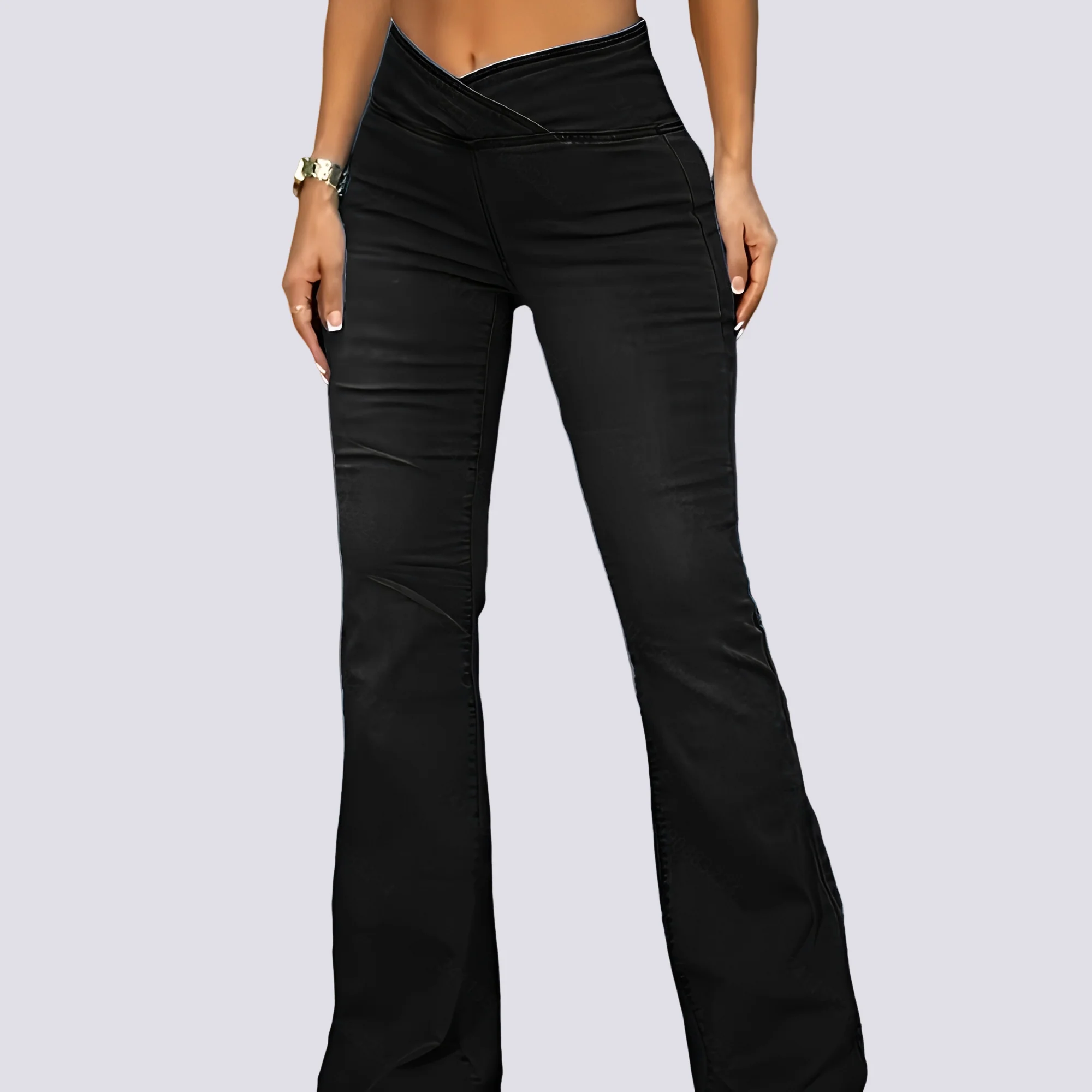 Lexi - Pantalon évasé en denim élégant - Image 3