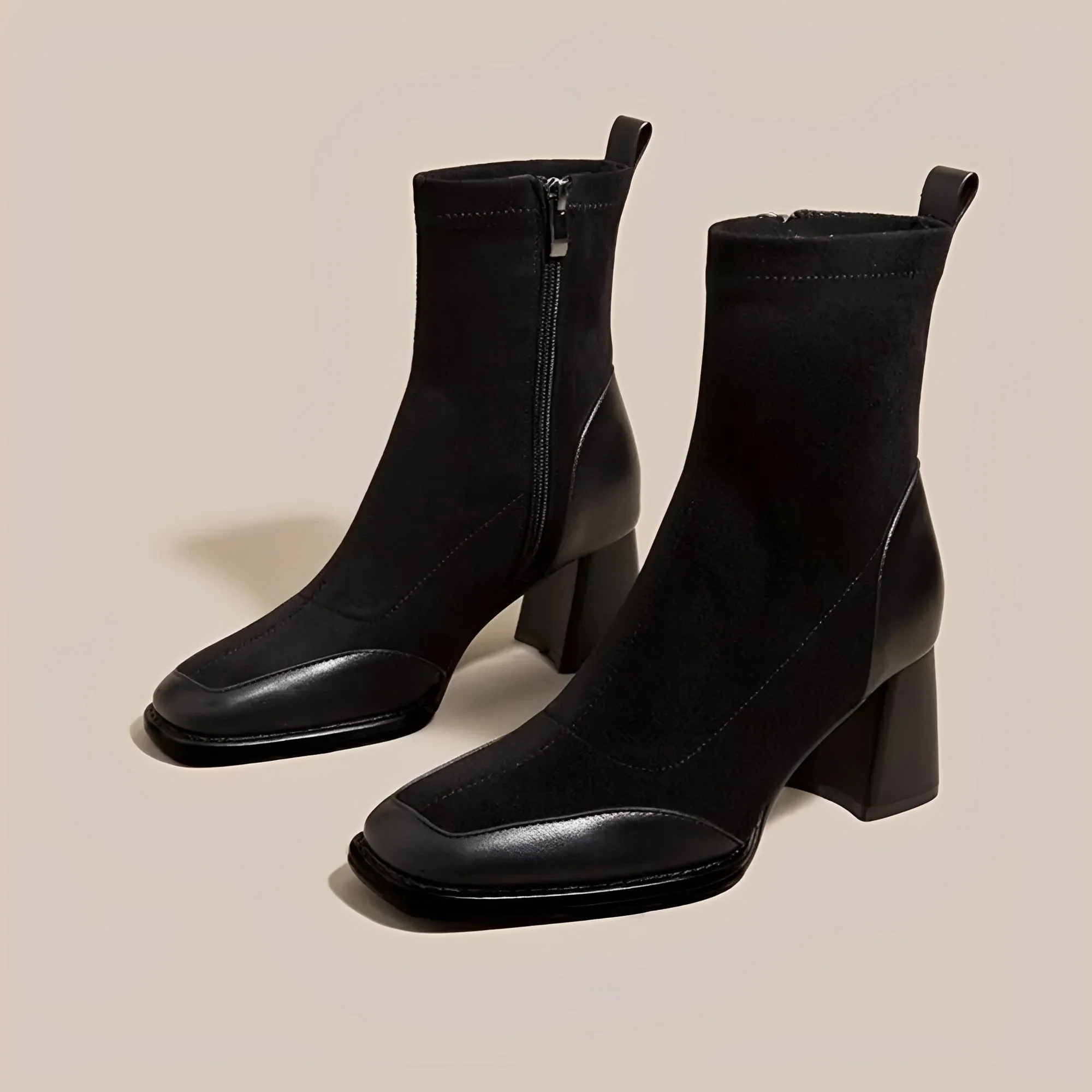 Linda - Bottes à Talons Compensés Décontractées - Image 2