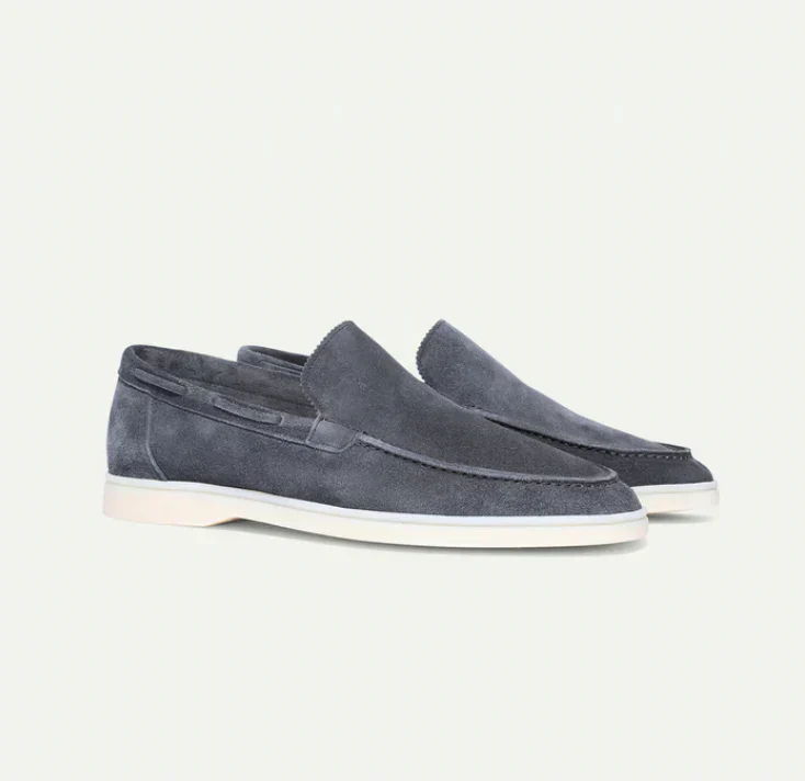 Lorenzo - Classiques mocassins en daim pour hommes - Image 3
