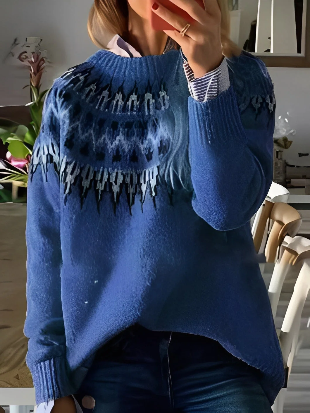 Lorine - Pull chaud avec motif élégant pour femmes - Image 7