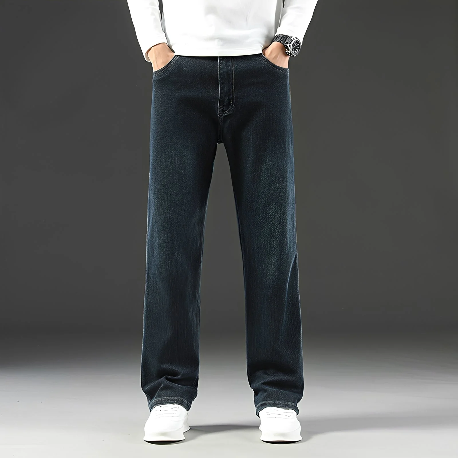 Louie - Jean extensible coupe décontractée - Image 2