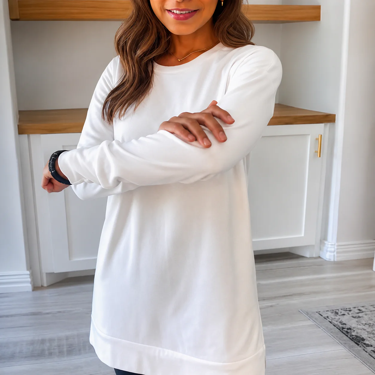 Magali - Chemise Élégante à Col Rond - Image 2
