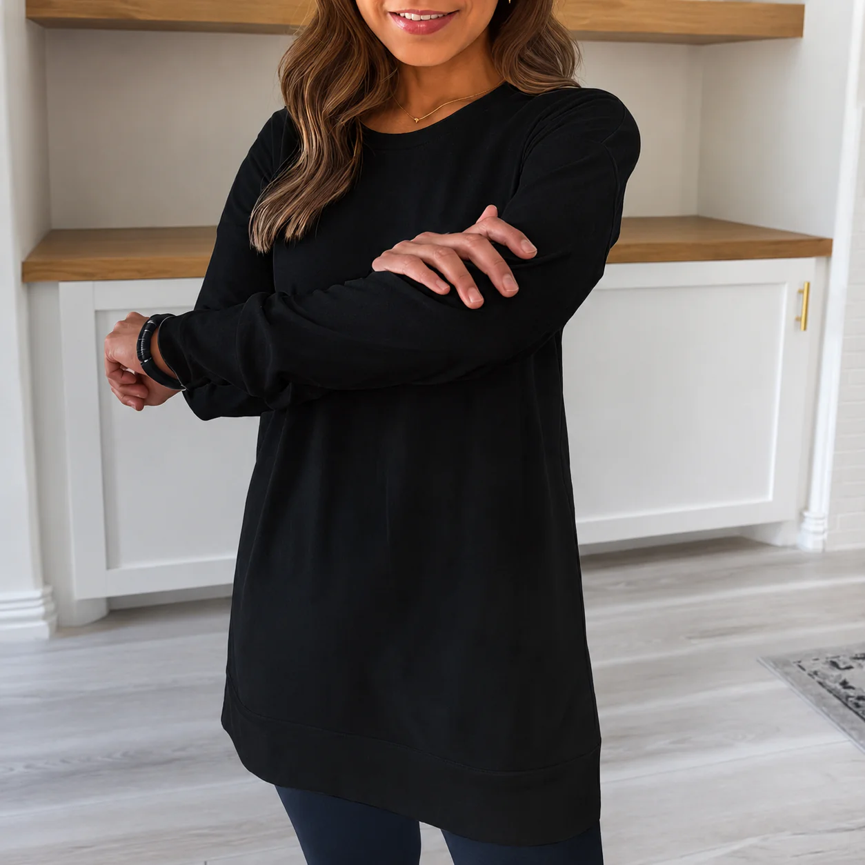 Magali - Chemise Élégante à Col Rond - Image 3