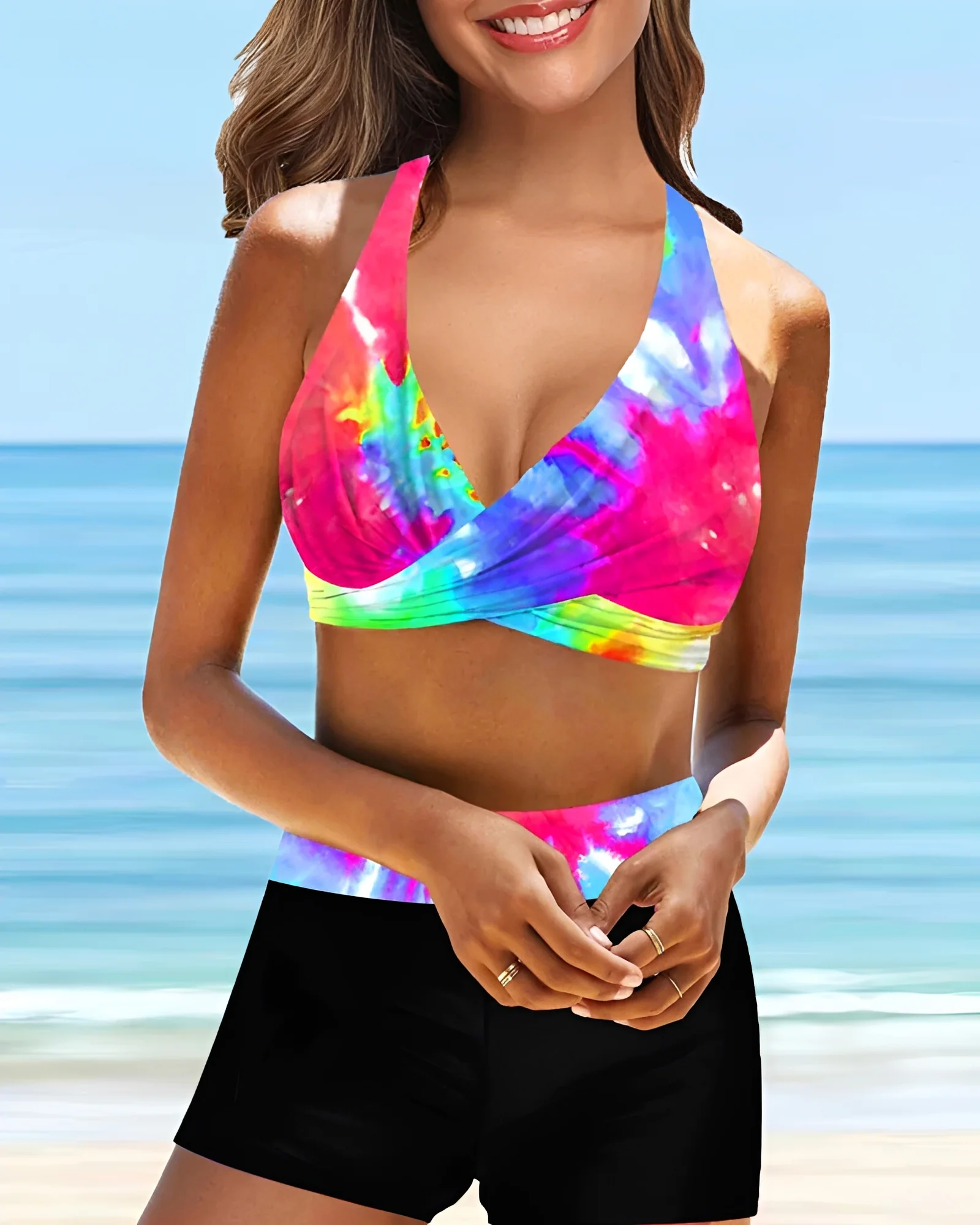 Maja - Bikini avec col halter croisé - Image 2