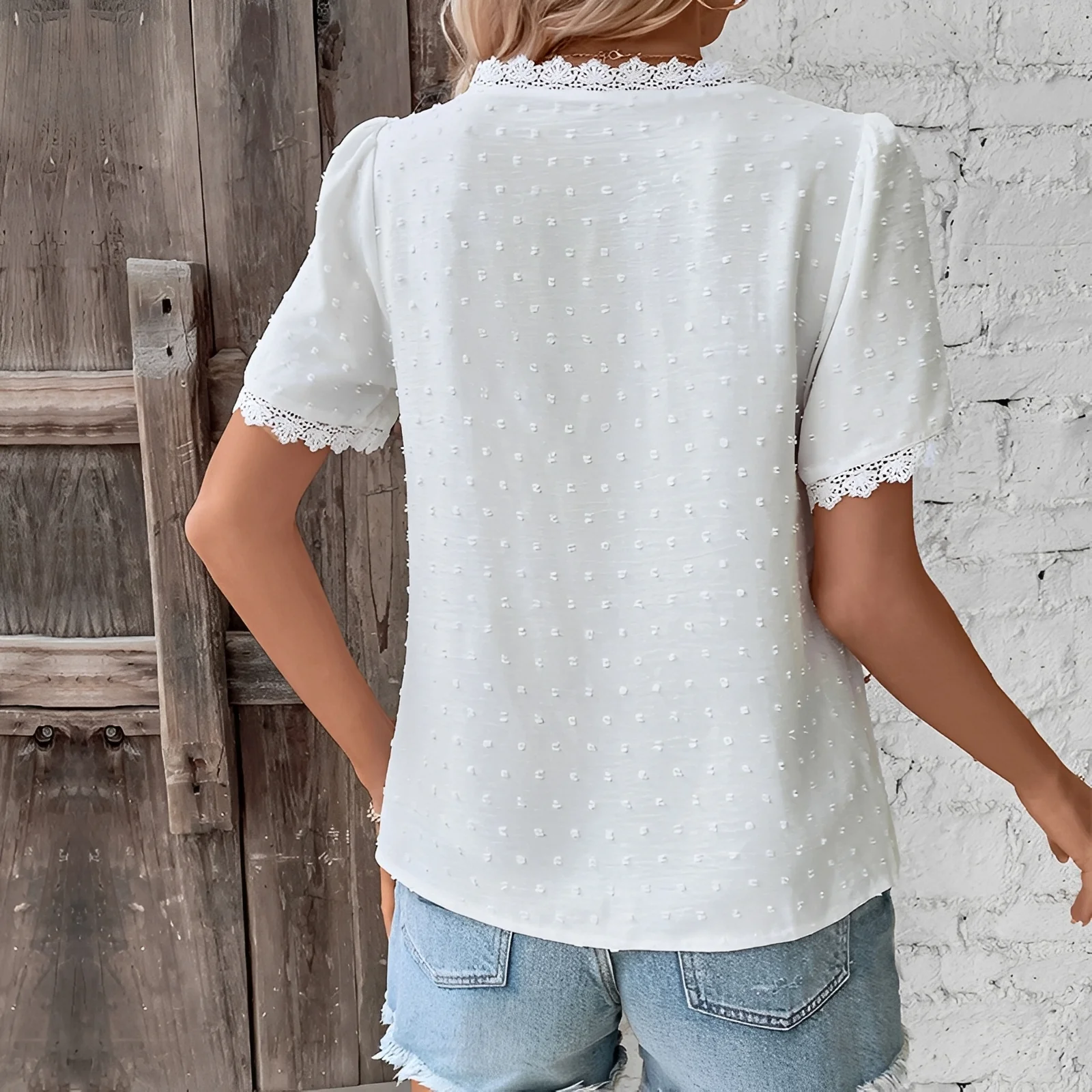 Margaux – Blouse Élégante en Dentelle - Image 3