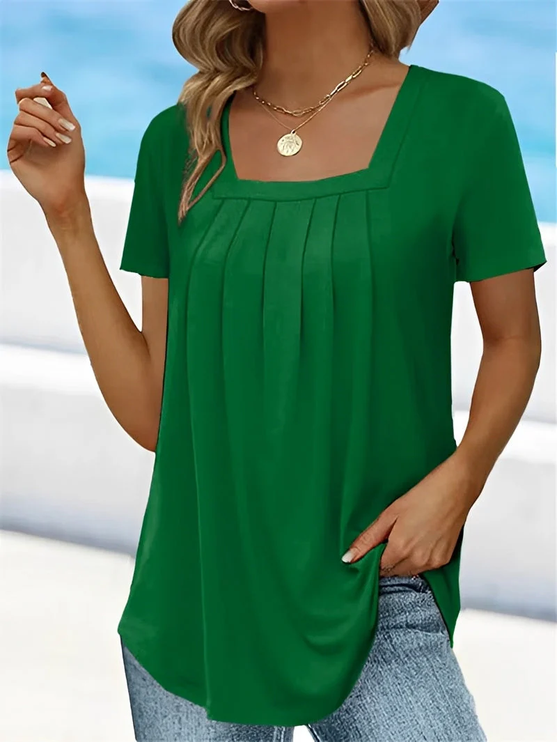 Marie - Blouse élégante avec encolure carrée pour femmes - Image 8