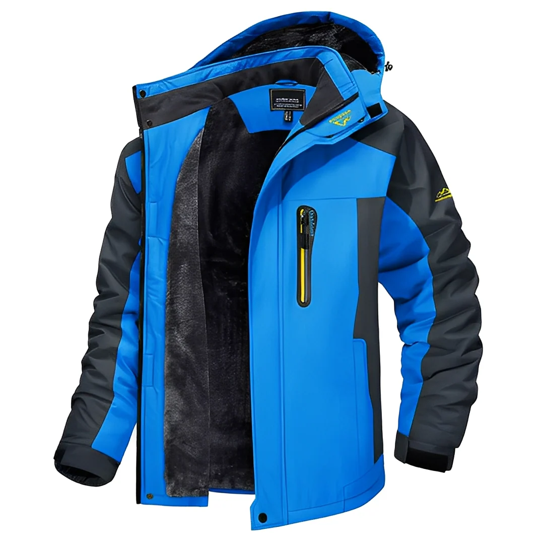 Martîn - Vestes d'hiver solides à fermeture éclair pour hommes - Image 2