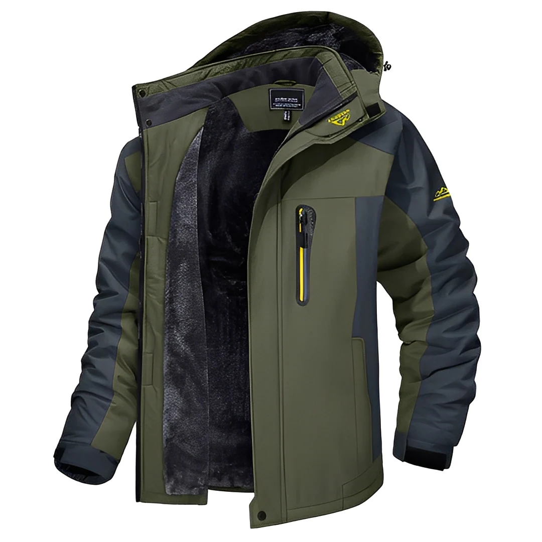 Martîn - Vestes d'hiver solides à fermeture éclair pour hommes - Image 3